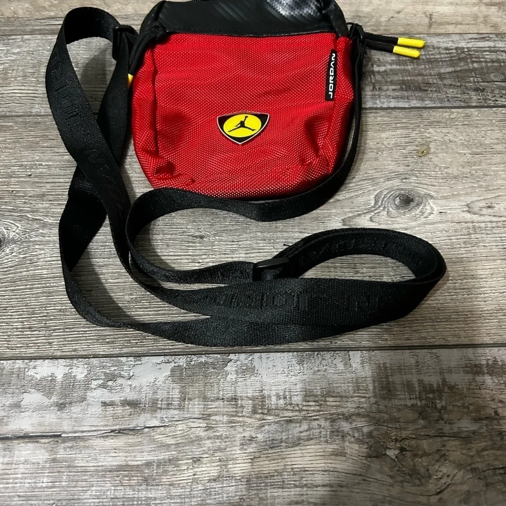 Jordan Moto Festival Red & Yellow Crossbody Bag with Black Accents